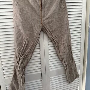 Banana Republic linen and cotton Men's Khaki Chinos